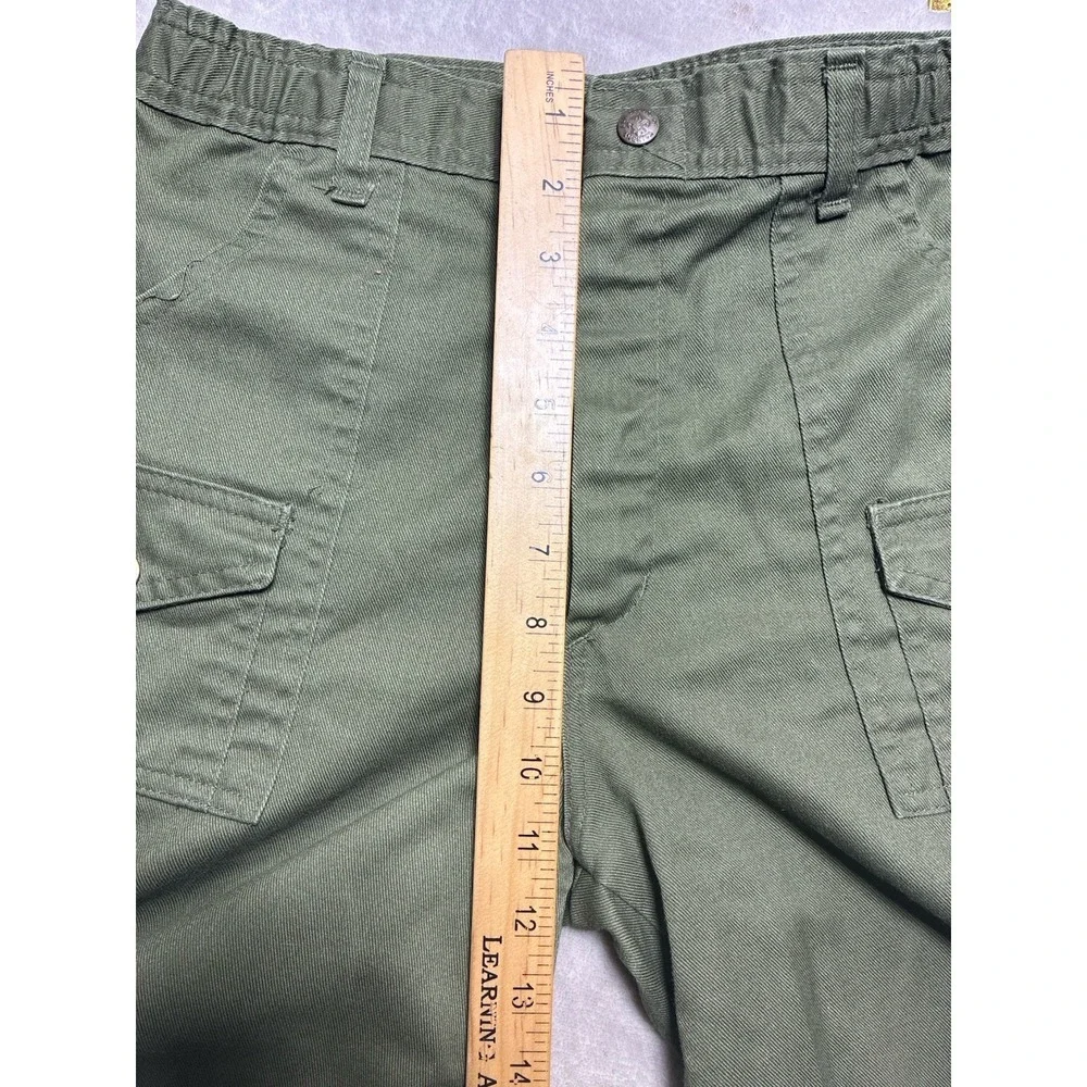Vintage Boy Scouts Of America Shorts Youth 16 Military Green Cargo 28